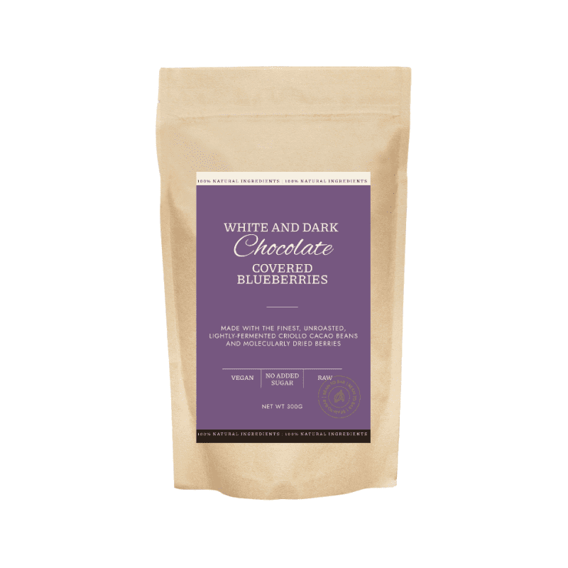 White and Dark Chocolate Covered Blueberries